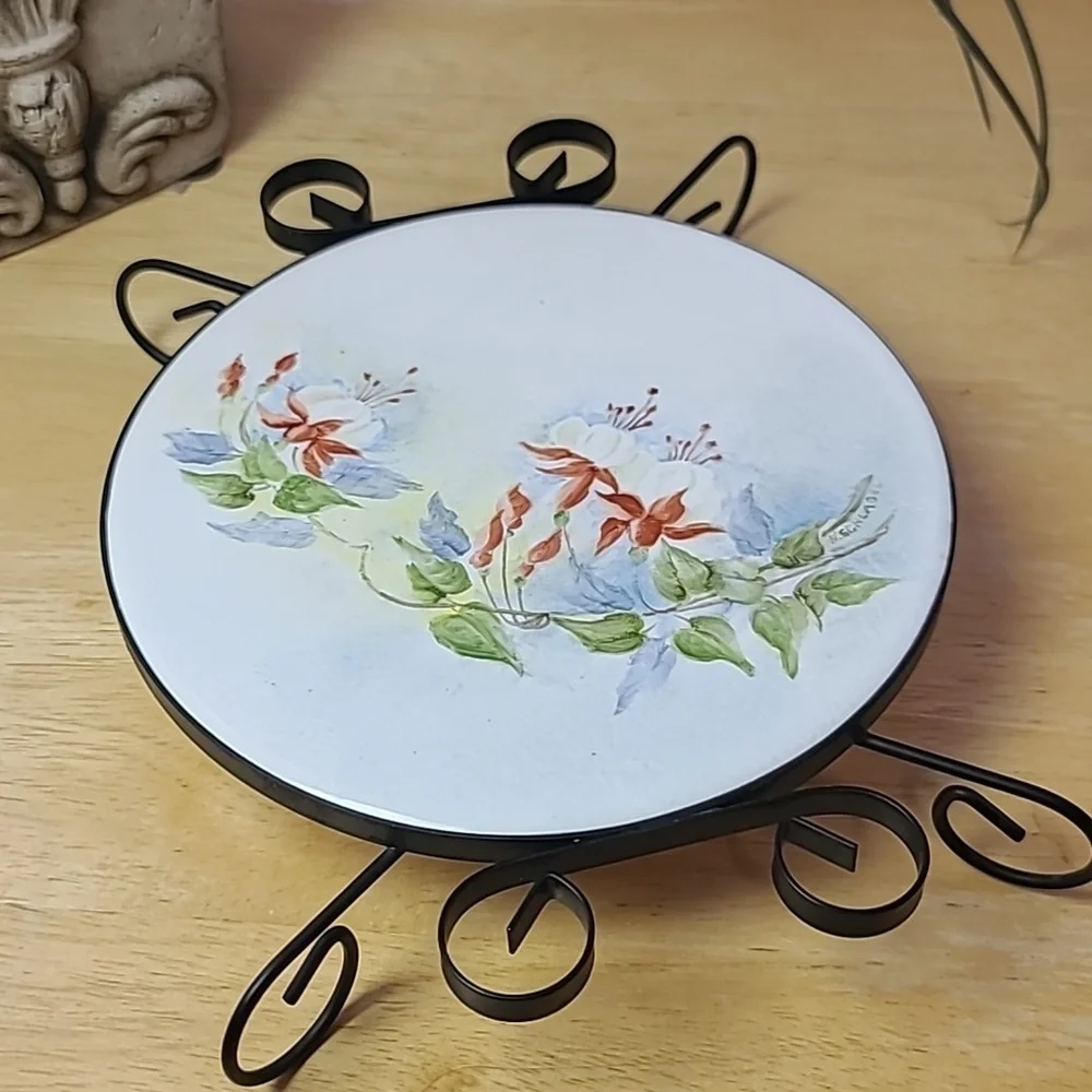 Vintage wire wrapped trivet